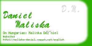 daniel maliska business card